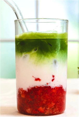 Matcha strawberry