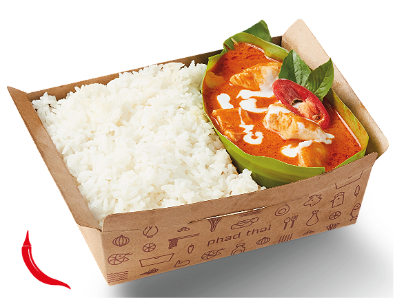 Red Chicken Currry with Rice