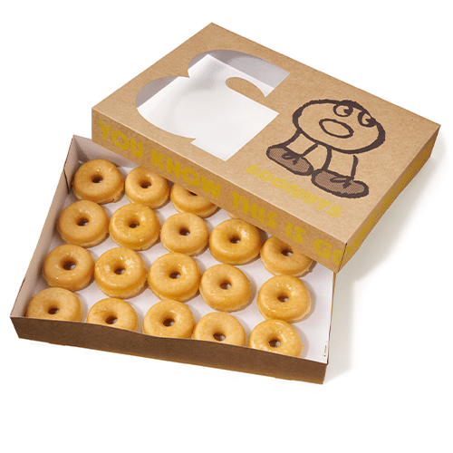 Mini donuts glazed 20 stuks