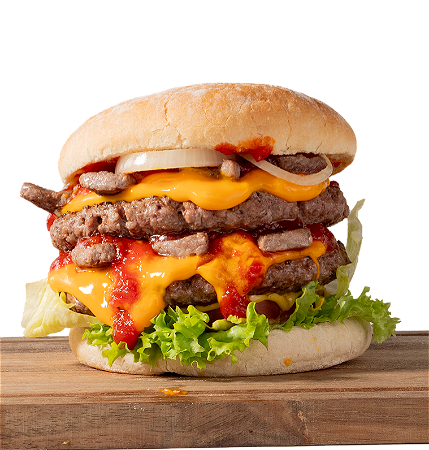 Double Philly Steak Burger