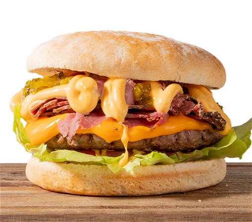 Pastrami Burger Deluxe Menu