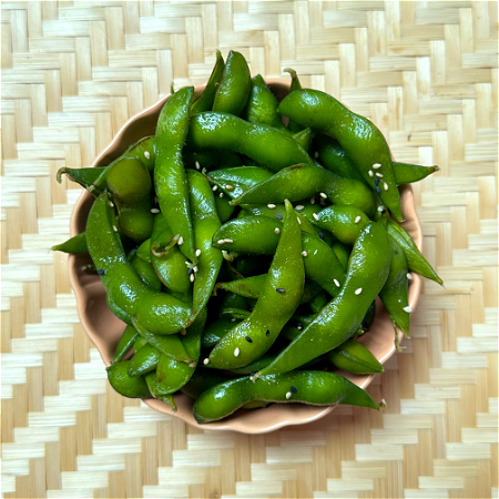 Edamame met zout