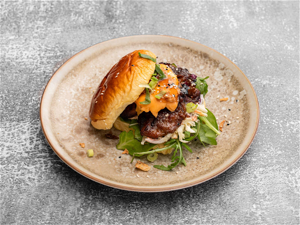 Brioche Bun Koreaanse kip