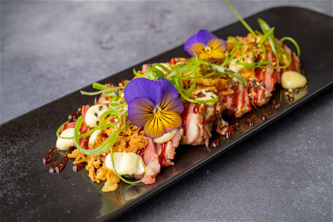 The lake style Beef tataki