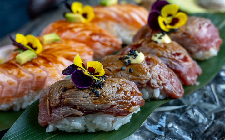 Fusion Torched Beef Nigiri