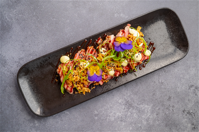 The lake style Beef Tataki