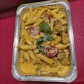 Pasta creamy vulcano