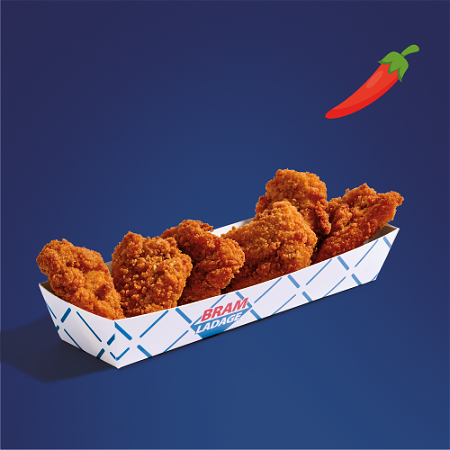 Mini pittige kipfiletstukjes 9 stuks