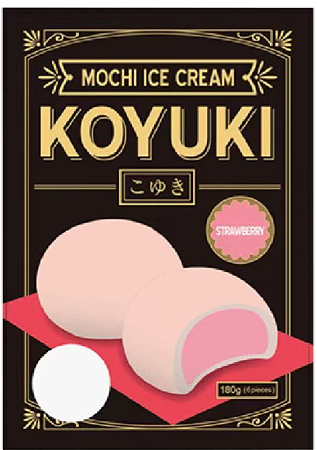 Mochi-ijs-Aardbei 6st