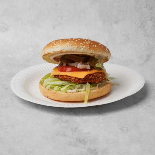 Crispy chicken burger