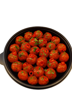Malse kipgehaktballetjes gegaard PIRI PIRI (Magnetron) 