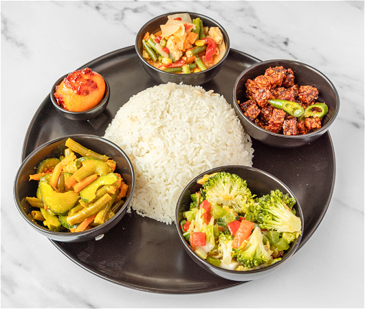 Rames vegetarisch menu
