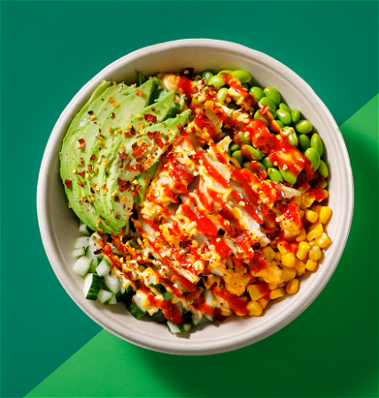 The Spicy Chicken bowl VEGAN