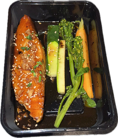 Salmon teriyaki