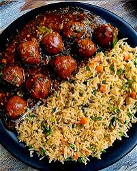 Veg Manchurian with Fried Rice
