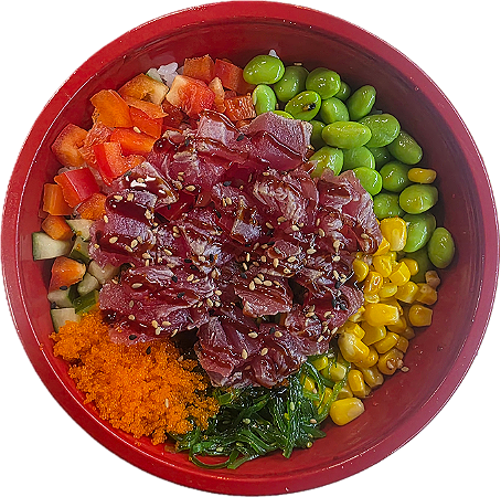Nieuw! Flamed Tuna Poke bowl