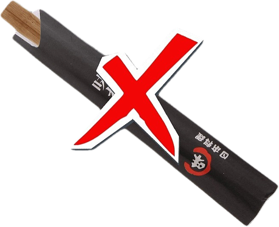 Ik wil GEEN eetstokjes ontvangen!