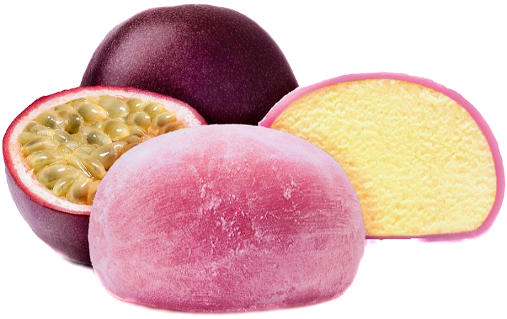 Passionfruit & mango mochi 2 stuks