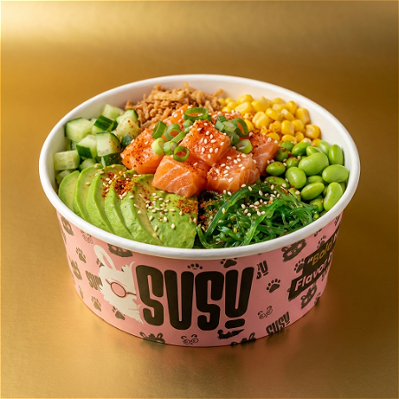 Poke bowl spicy zalm