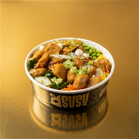 Poké bowl vegan kip