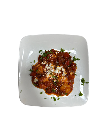 Garides saganaki