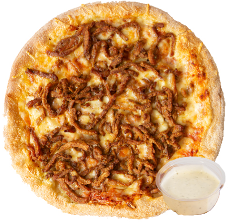 Large pizza shoarma + 2 saus