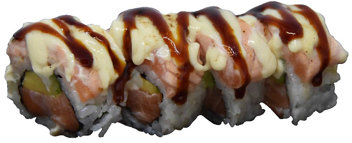 Flamed Salmon Roll 8 st