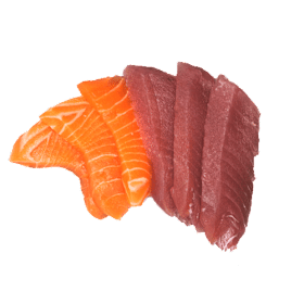 Sashimi salmon tuna
