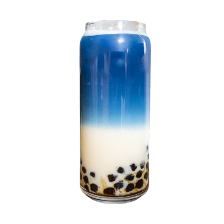 NEW Blue Butterfly Milk Tea