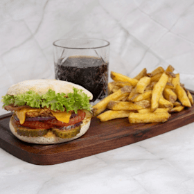 Bacon chicken burger menu