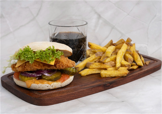 Crispy chicken burger Menu