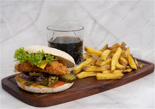 Piri piri chicken burger Menu