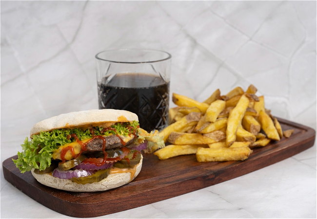 Piri piri beef burger Menu