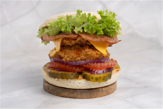 dubbel bacon dubbel crispy burger