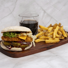 BBQ beef burger menu