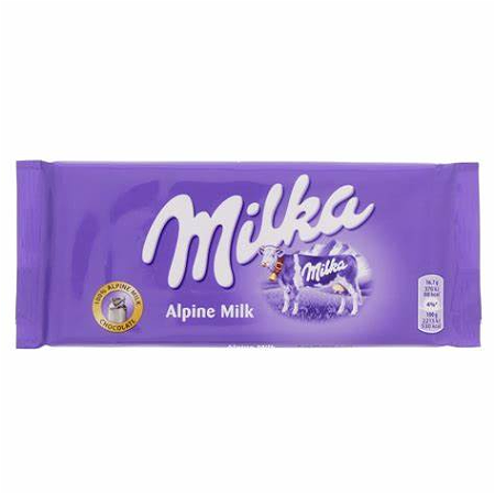 Milka Alpine Milk Chocolate 100g