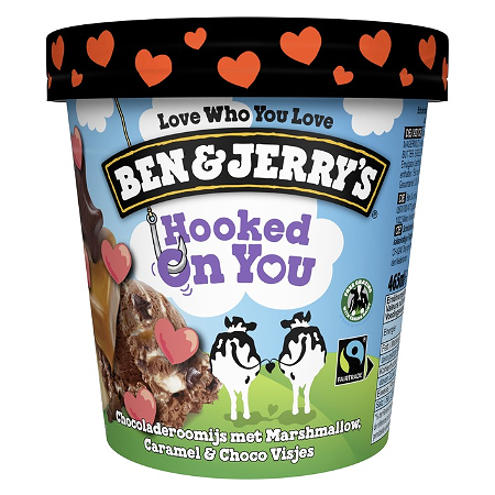 Ben & Jerrys Hooked On You 465ml
