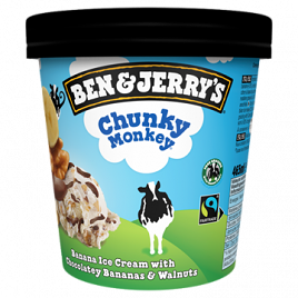 Ben & Jerrys Chunky Monkey 465ml
