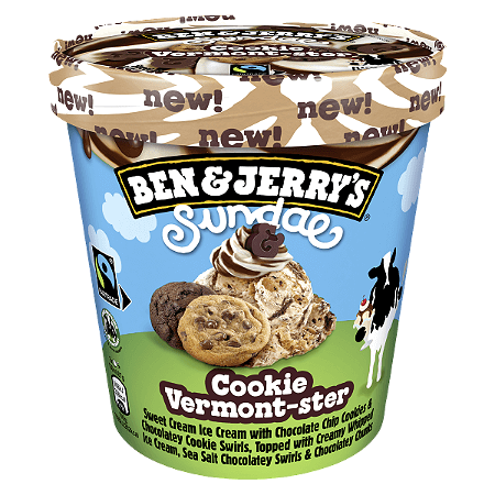 Ben & Jerrys Cookie Vermont-ster 465ml