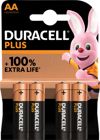 Duracell Plus AA (4 pieces)