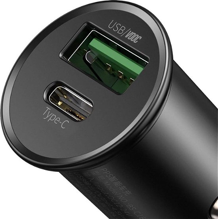 USB C + USB A Car Charger