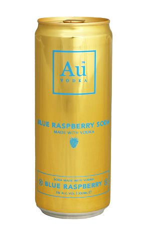 AU Vodka Blue Raspberry 330ml