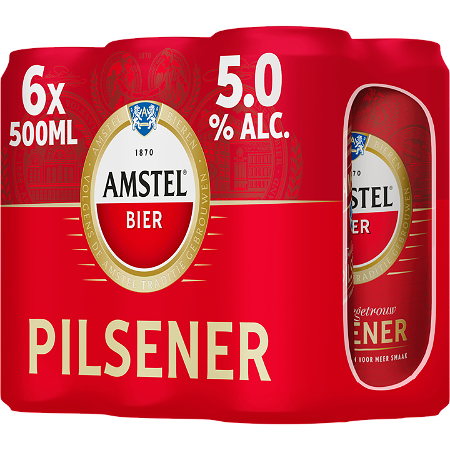 Amstel Bier 6-Pack 500ml