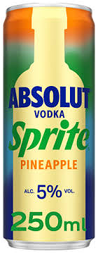 Absolut vodka sprite pineapple 5%
