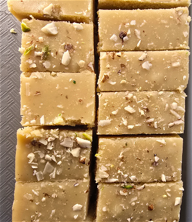Almond barfi