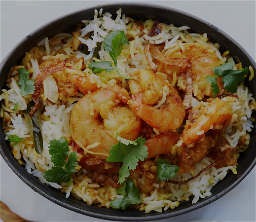 Biryani prawns