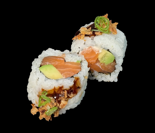 Crunchy sake roll