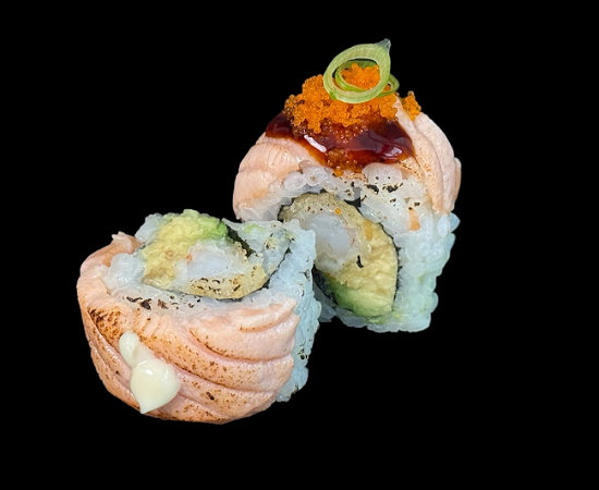 Softshell Flamed sake ebi roll