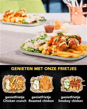 Geniet Frietje Crunch.