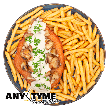 Schnitzel champignon roomsaus special